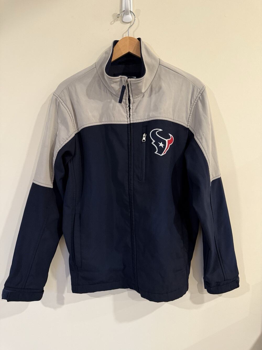 NFL Houston Texans Full Zip Jacket G3 Apparel Water Resistant Medium Football